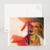 Dachshound mania briefkaart (Voorkant / Achterkant)