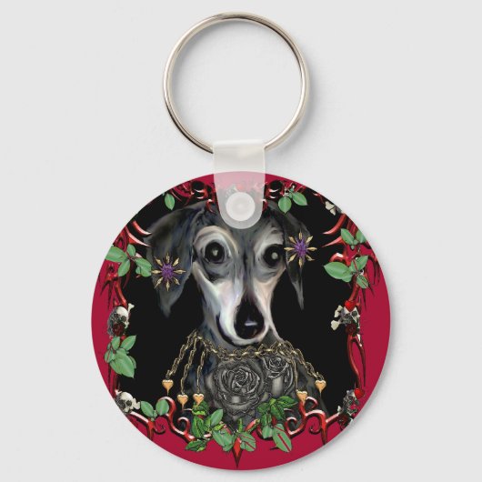 Dachshound Weiner Dog Sleutelhanger (Voorkant)