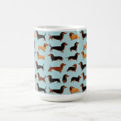 Dachshun Dogs Pattern Mug Koffiemok (Center)