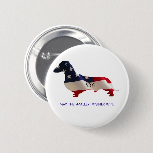Dachshund '08 ronde button 5,7 cm (Voorkant /achterkant)
