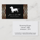 Dachshund 2 | Hondenverzorger Visitekaartje (Voorkant / Achterkant)