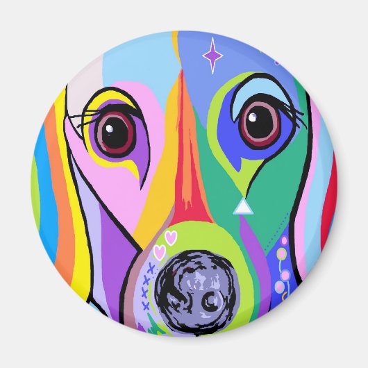 Dachshund 2 magneet (Voorkant)