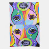 Dachshund 2 theedoek (Verticaal)