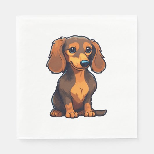 Dachshund 3 servet (Voorkant)