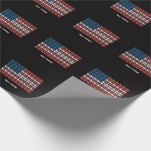 Dachshund 4 juli Amerikaanse vlag patriottisch Cadeaupapier