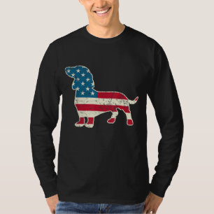 Dachshund, 4 juli Hondenliefhebber Gift Mannen Vro T-shirt