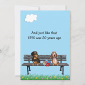 Dachshund 50e Jaar Reünie Uitnodiging (Voorkant)