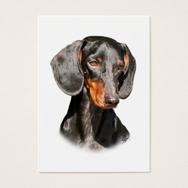 Dachshund 9Y420D-096a Visitekaartjes (Voorkant)