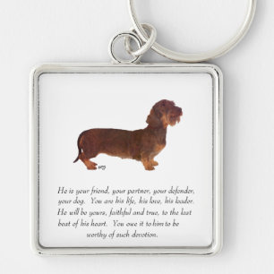 Dachshund Aandenken - Reu Sleutelhanger