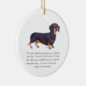 Dachshund Aandenken - Vrouwelijk Keramisch Ornament (Rechts)