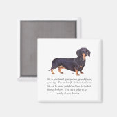 Dachshund Aandenken - Vrouwelijk Magneet (Voorkant / Achterkant)