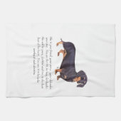 Dachshund Aandenken - Vrouwelijk Theedoek (Horizontaal)