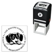 Dachshund Aangepast gepersonaliseerd thema Zelfinktende Stempel (In situ)