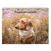 Dachshund Aangepaste jaarkalender Kalender (Hoes)