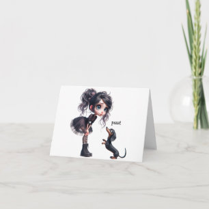 Dachshund Aanmoediging Kaart