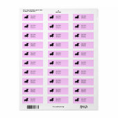 Dachshund Adresetiketten Etiket (Full Sheet)