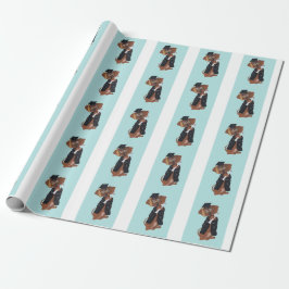 Dachshund Afgestudeerde Cadeaupapier