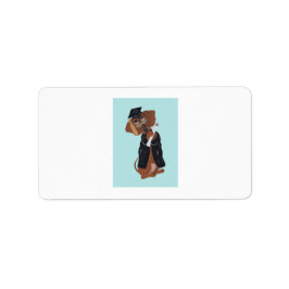 Dachshund Afgestudeerde Etiket