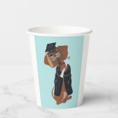 Dachshund Afgestudeerde Papieren Bekers (Achterkant)