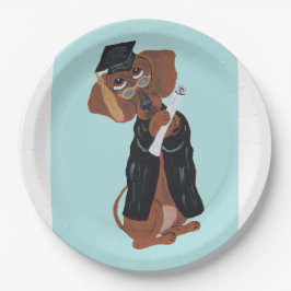 Dachshund Afgestudeerde Papieren Bordje