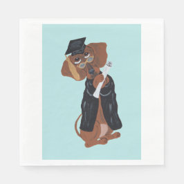 Dachshund Afgestudeerde Servet