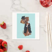 Dachshund Afgestudeerde Servet (Insitu)
