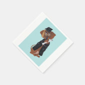 Dachshund Afgestudeerde Servet (Hoek)
