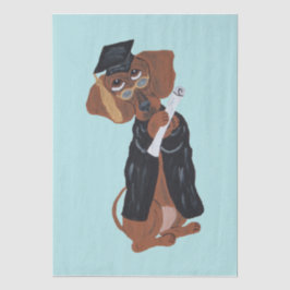 Dachshund Afgestudeerde Tissuepapier