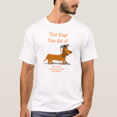 Dachshund Afstuderen Shirt Sjabloon (Voorkant)