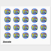 Dachshund_Agility Gifts Ronde Sticker (Vel)