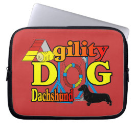 Dachshund_Agility Laptop Sleeve