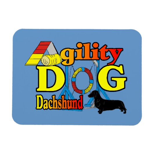 Dachshund_Agility Magneet (Horizontaal)