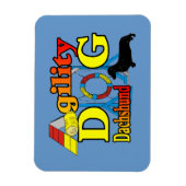 Dachshund_Agility Magneet (Verticaal)