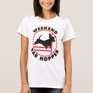 Dachshund Agility Weekend Bar Hopper T-shirt