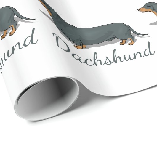 Dachshund All Over Print Wrapping Paper Cadeaupapier (Rol Hoek)