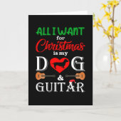 dachshund alles wat ik voor kerstmis wil is mijn kaart (Gele Bloem)