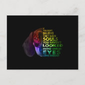 Dachshund als je niet gelooft dat ze zielen hebben briefkaart (Voorkant)