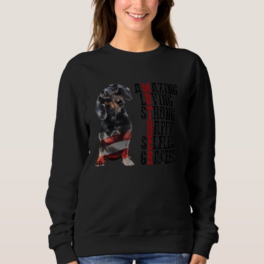 Dachshund Amazing Loving Strong Happy Selfless Gra Trui (Voorkant)