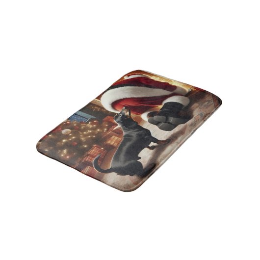 Dachshund and Santa  Badmat (Gekanteld)