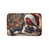 Dachshund and Santa Badmat (Voorkant)