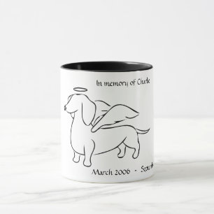 Dachshund Angel Herdenking Mok