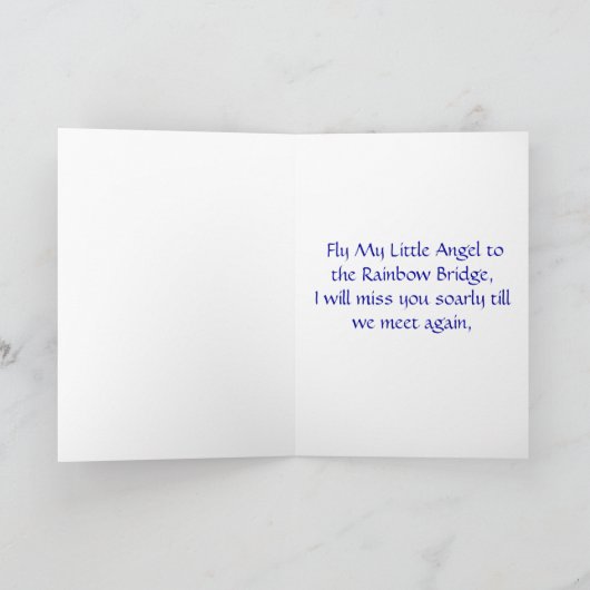 Dachshund Angel-kaart Kaart (Binnen)