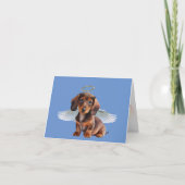 Dachshund Angel Loss of Pet Kaart (Voorkant)