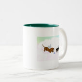 Dachshund Angels Tweekleurige Koffiemok (Voorkant rechts)
