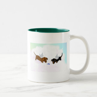 Dachshund Angels Tweekleurige Koffiemok