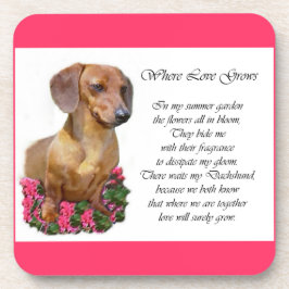 Dachshund Art Gifts Bier Onderzetter