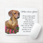 Dachshund Art Gifts Muismat (Met muis)
