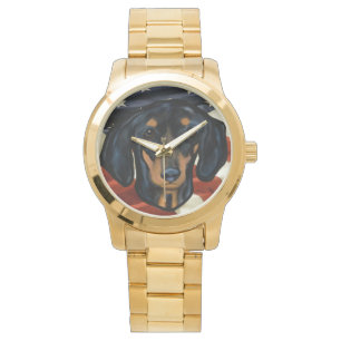 DACHSHUND ART HORLOGE