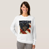 DACHSHUND ART T-SHIRT (Voorkant volledig)