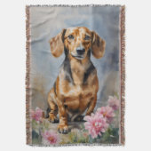 Dachshund Artsy Deken (Voorkant Verticaal)